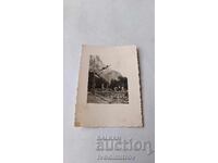 Снимка Младеж скачащ в плувен басейн