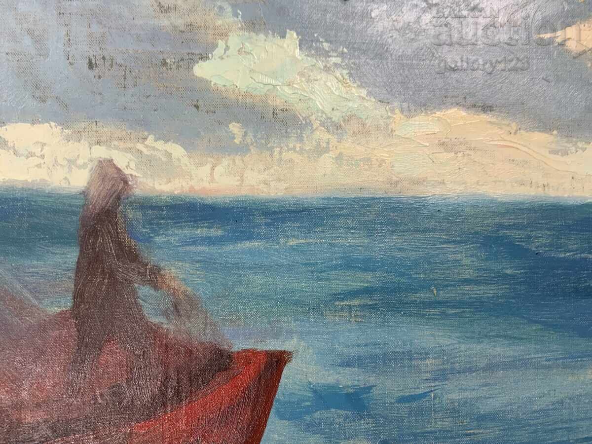 Pictură veche ulei pe carton - 40/49cm cu preț € 47.00 | 91.92 BGN