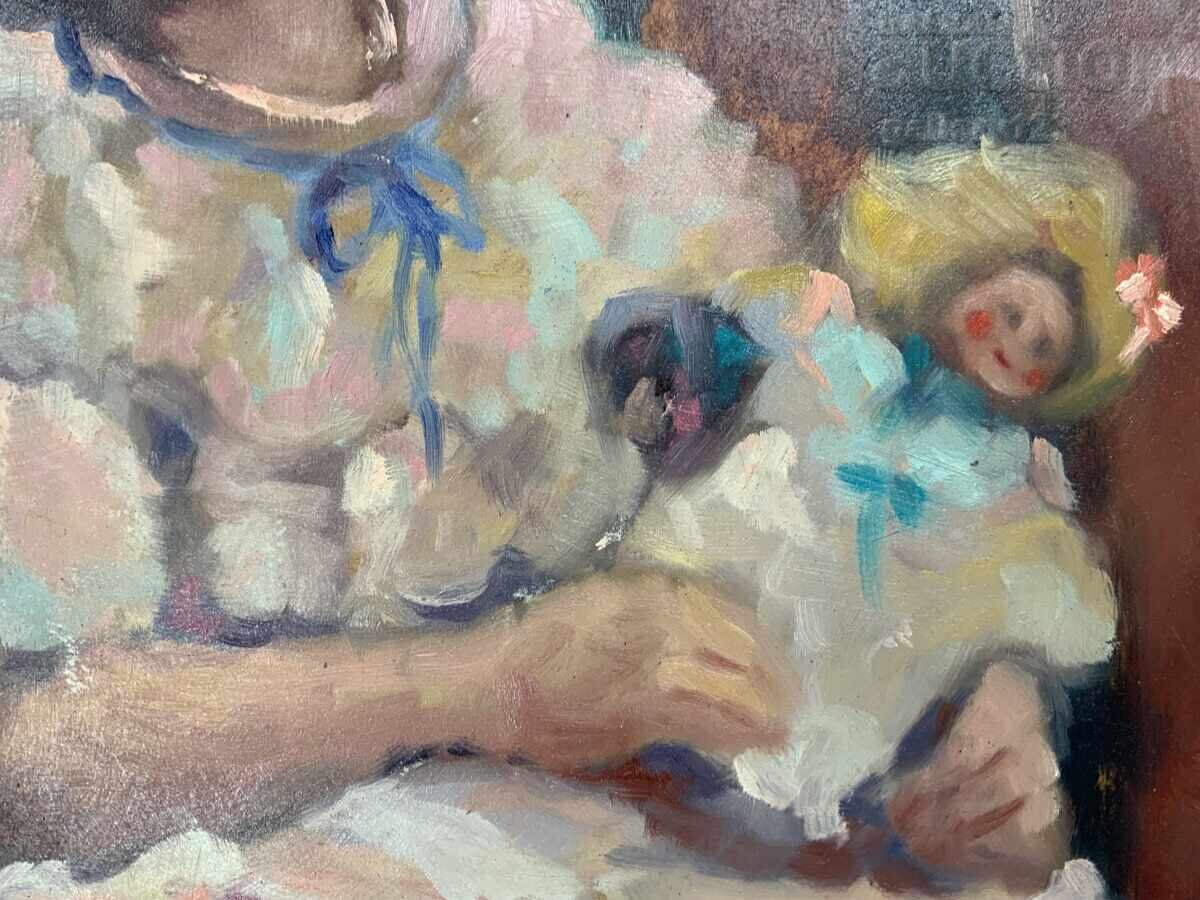 Tablou vechi ulei pe placă de lemn (fașer) 39/29cm cu preț € 42.00 | 82.14 BGN