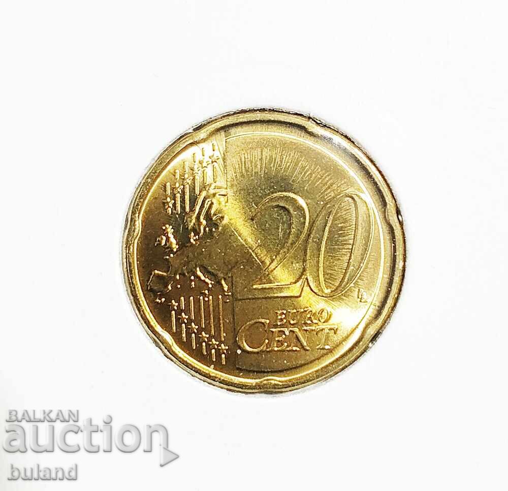 Germania UNC Monedă Euro 20 Cenți 2010 D Euro Cent Germania cu preț € 1.00 | 1.96 BGN