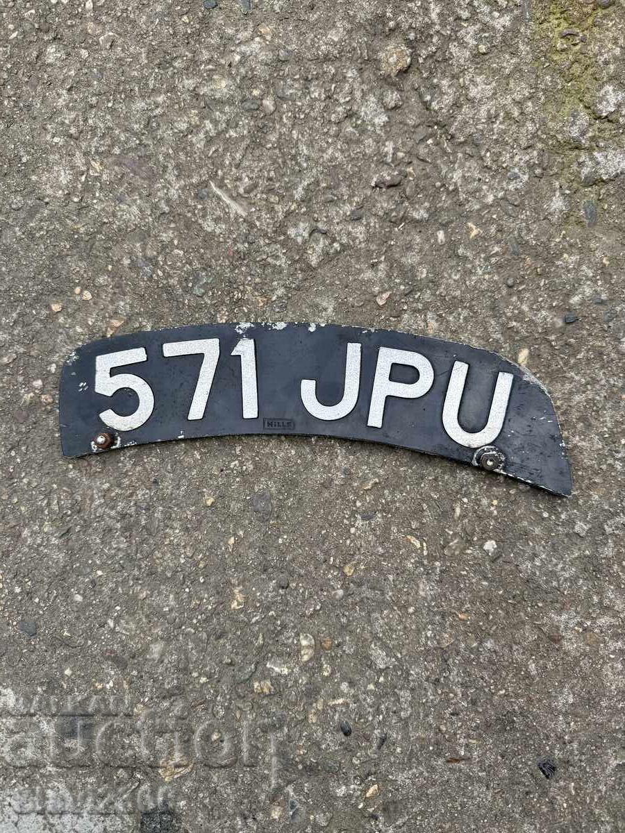 Număr de înmatriculare pentru aripă de motocicletă