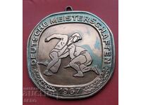 Medalie-Germania-Medalie de bronz de la campionatul național de lupte 1967