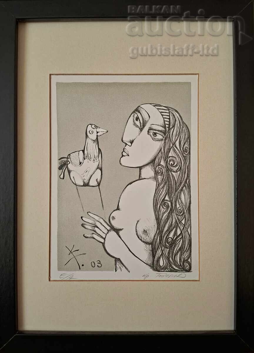 Tablou, grafică, 2003, pict. Kr. Todorov-Keța (1959-2022)