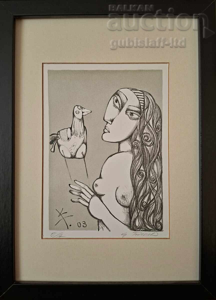 Картина, графика, 2003 г., худ. Кр. Тодоров-Кеца (1959-2022)