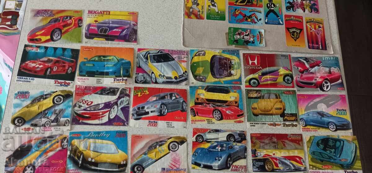 Licitație Imagini vechi de la gume Turbo și Power Rangers