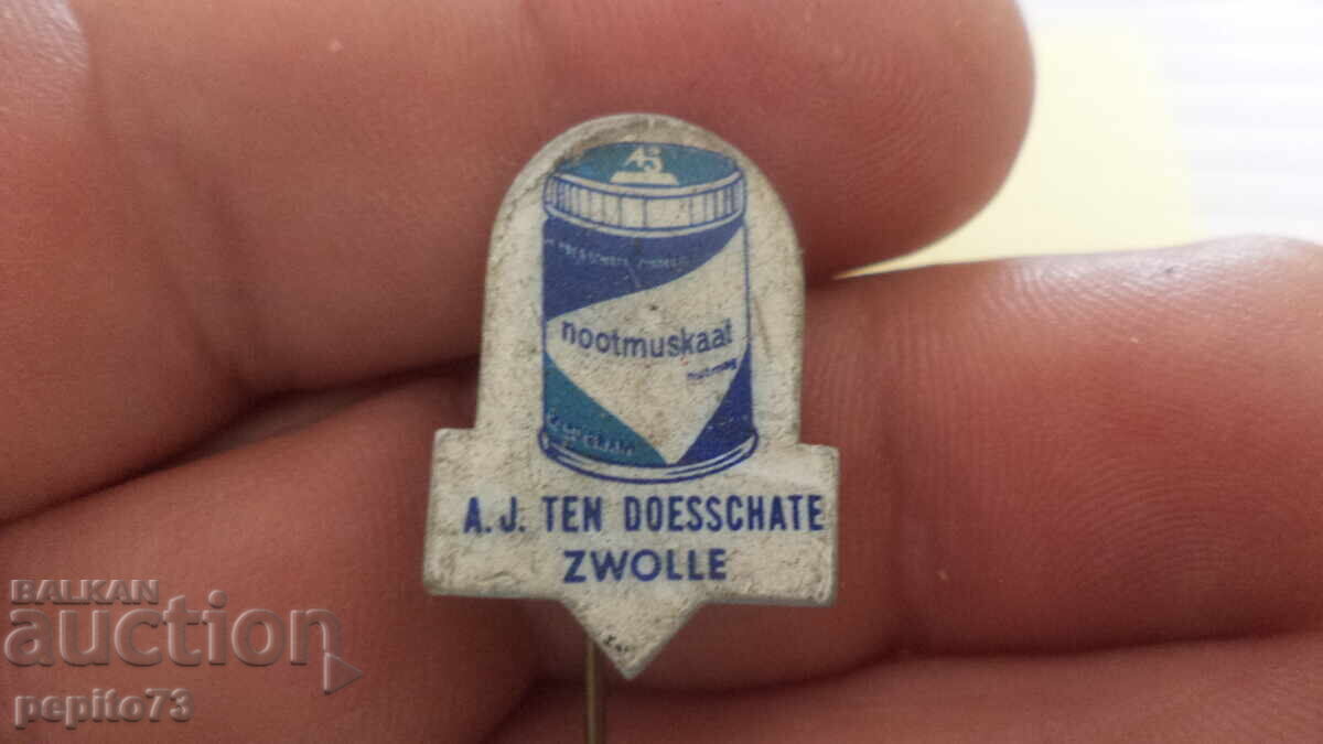 Semn publicitar, A.J, Ten Doesschate, marcă de condimente