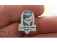 Advertising badge, A.J, Ten Doesschate, spice brand