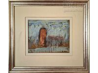 Картина, композиция, худ. Веселин Начев, 1989 г.