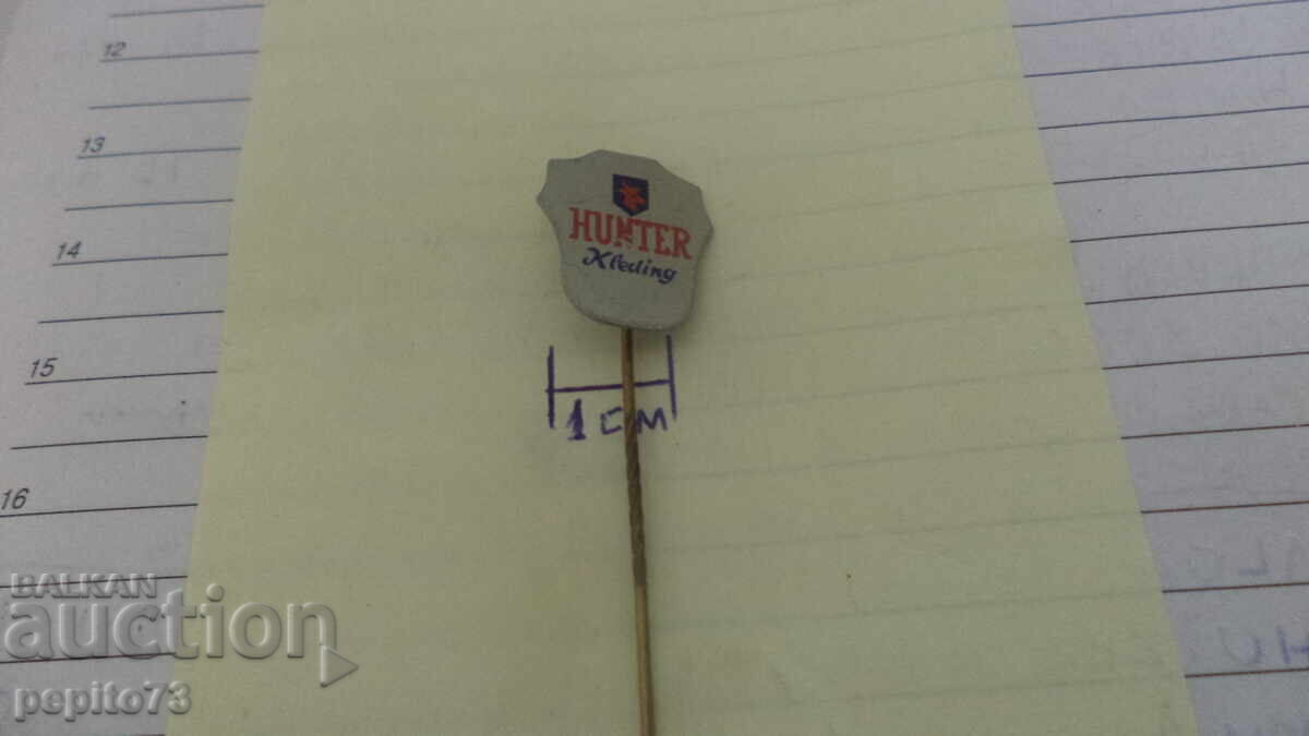 Licitație Semn publicitar, Hunter Kleding, marcă de îmbrăcăminte