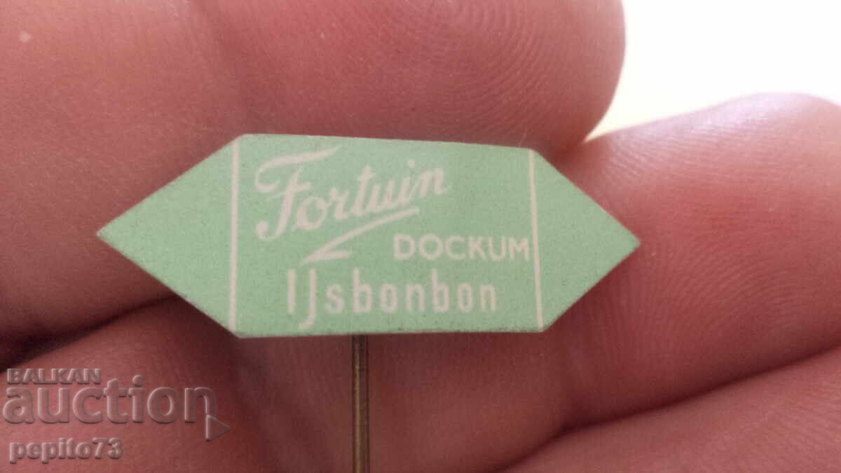 Semn publicitar, Fortuin Dockum ljsbonbon, bomboane de gheață cu preț € 1.00 | 1.96 BGN