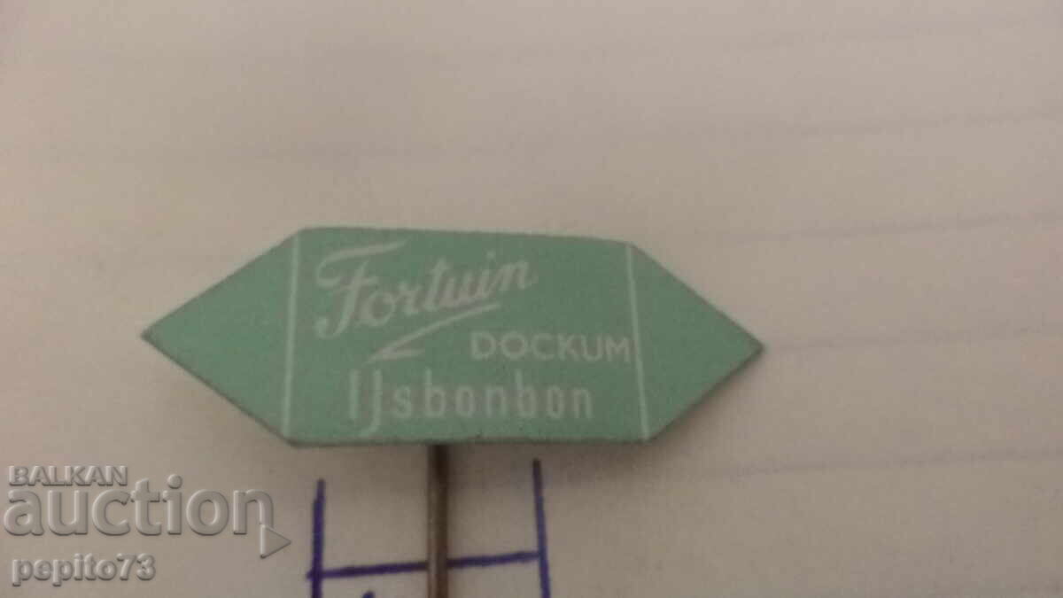 Semn publicitar, Fortuin Dockum ljsbonbon, bomboane de gheață