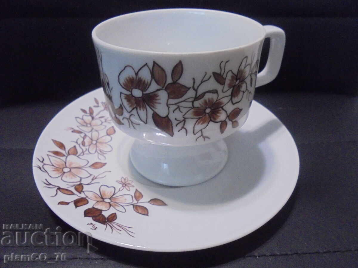 №*8508 Set dublu de cești din porțelan cu farfurioare Eschenbach - 5