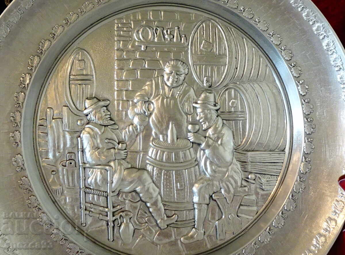 Livrarea Farfurie de staniu pictură „În pivniță” de Eduard von Grützner