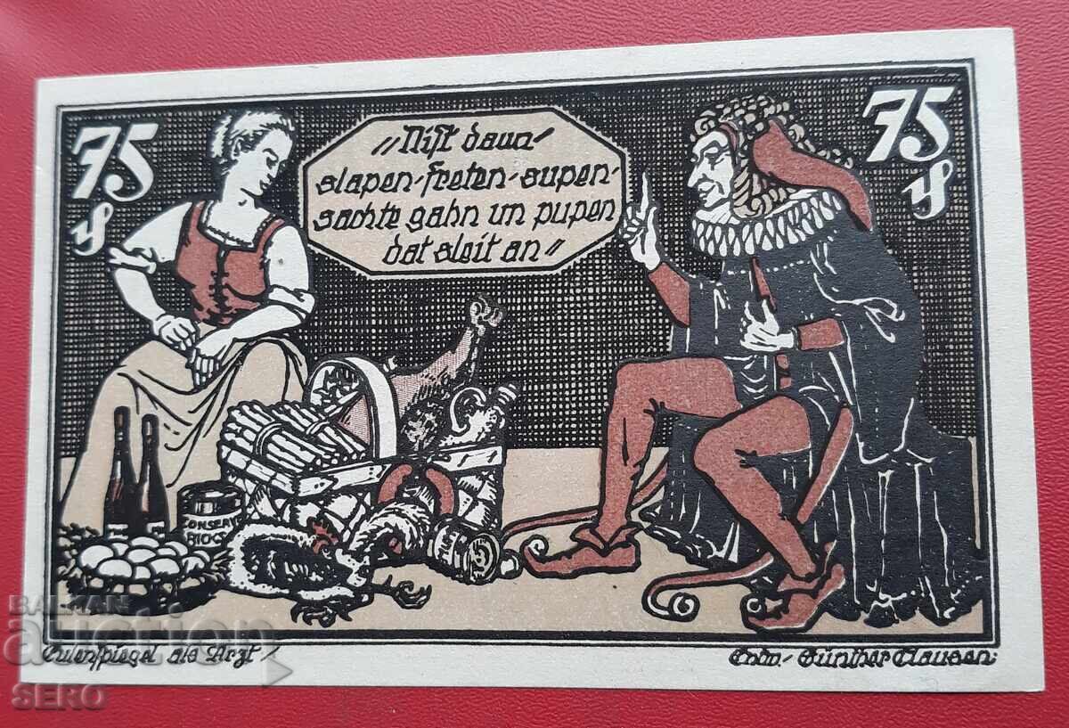 Банкнота-Германия-Брауншвийг-75 пфенига 1921 с цена € 1.00 | 1.96 лв. Банкнота-Германия-Брауншвийг-75 пфенига 1921 с цена € 1.00 | 1.96 лв.