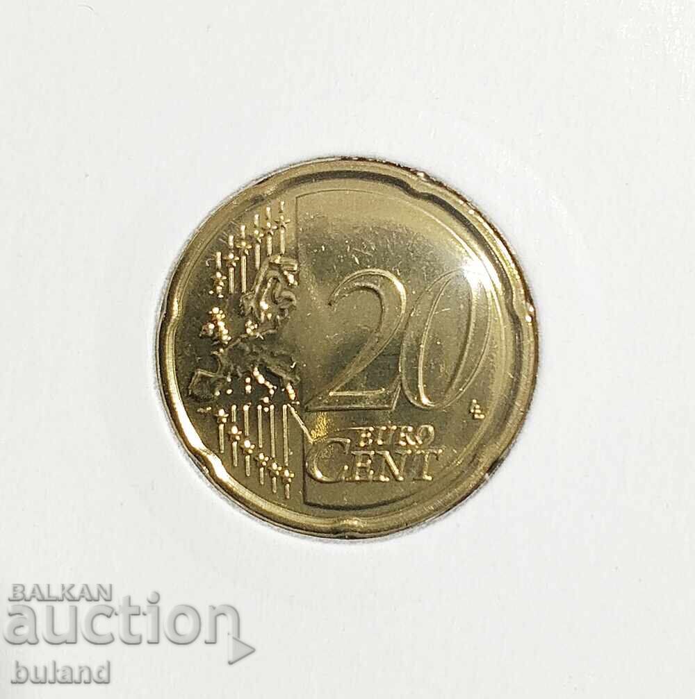 Германия BU Евромонета 20 Цента 2009 D Euro Cent Germany с цена € 2.00 | 3.91 лв.