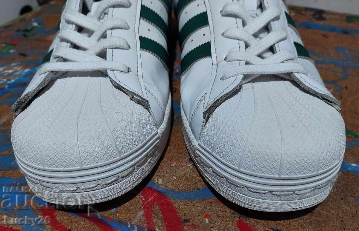 Adidași din piele Adidas Superstar 2, număr 46, Albi - 7