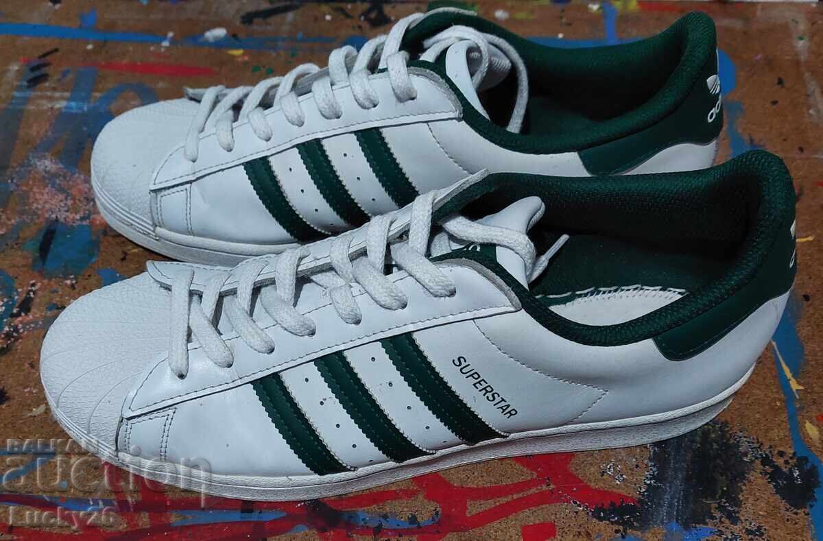 Adidas Superstar 2 Leather Sneakers, size 46, White