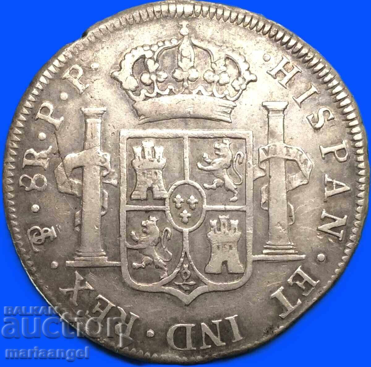 Spania 1795 8 Reales Potosi Carlos IV argint cu preț € 212.00 | 414.64 BGN