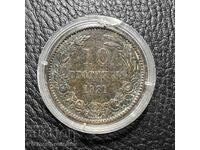 10 STOTINKI 1881 g