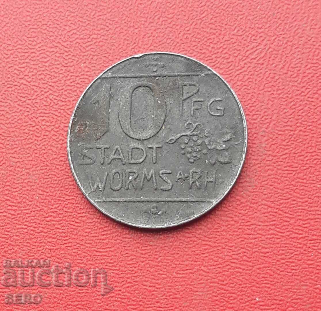 Germany - Rhineland-Palatinate - Worms - 10 Pfennig 1918