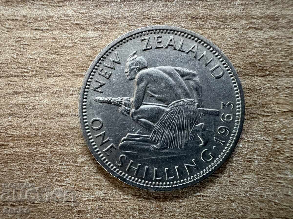 New Zealand - 1 Shilling (1963)