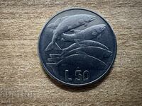 San Marino - 50 lire (1975) - Dragoste pentru animale