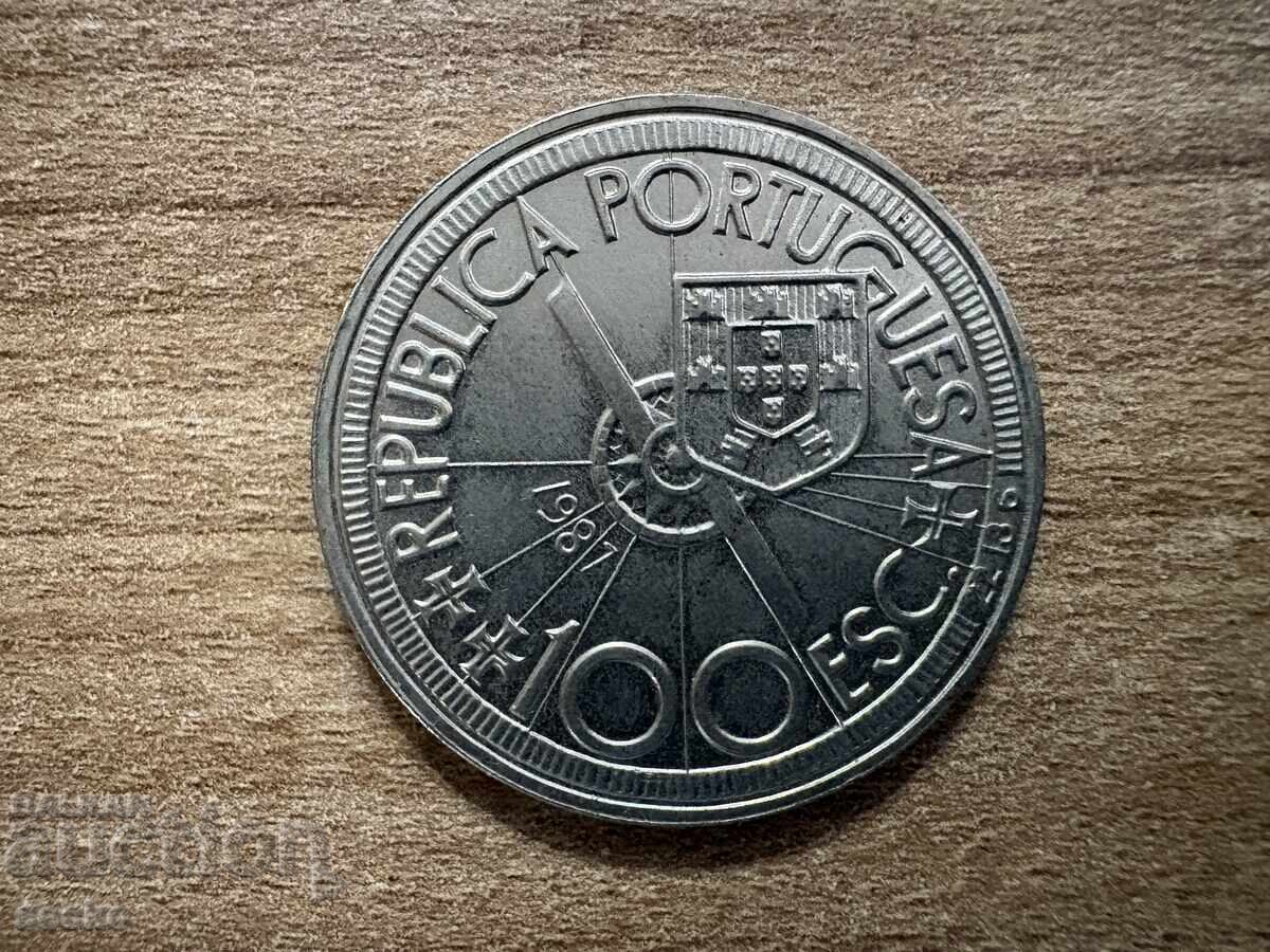 Portugalia - 100 escudos (1987) - Epoca de Aur a Descoperirilor Portugalia - 100 escudos (1987) - Epoca de Aur a Descoperirilor