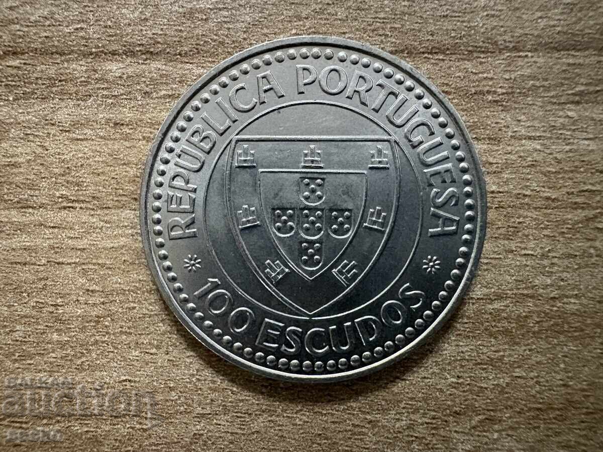Portugalia - 100 escudos (1987) - Epoca de Aur a Portugalia - 100 escudos (1987) - Epoca de Aur a
