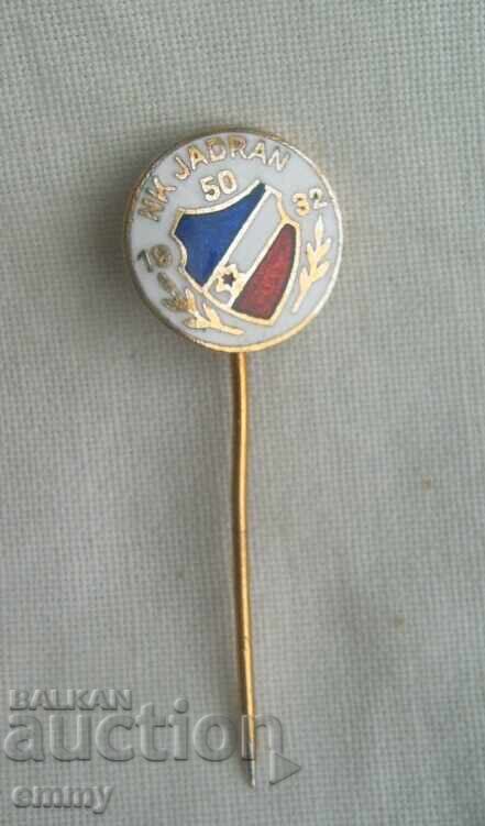 Emblemă fotbal - 50 de ani FK Jadran / NK Jadran, Croația