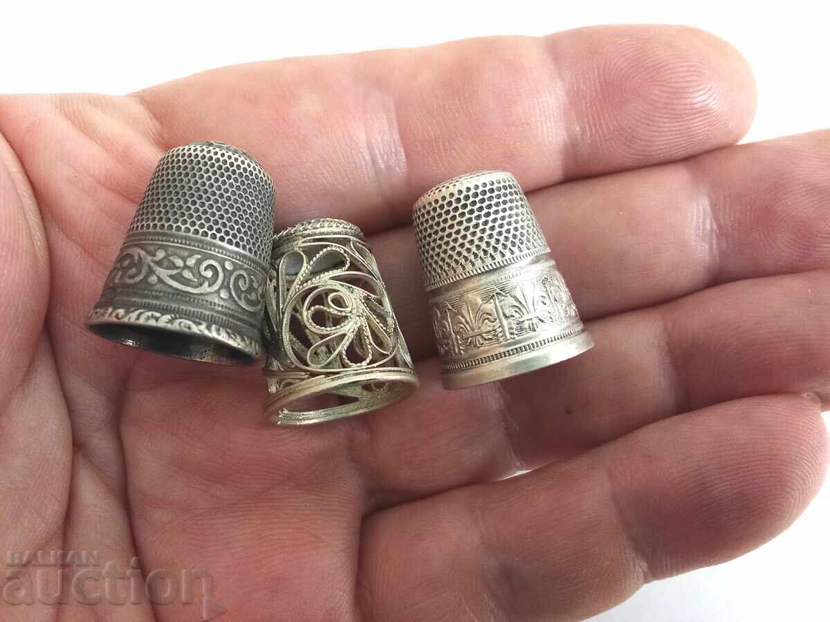 Vintage Thimble Silver - 5