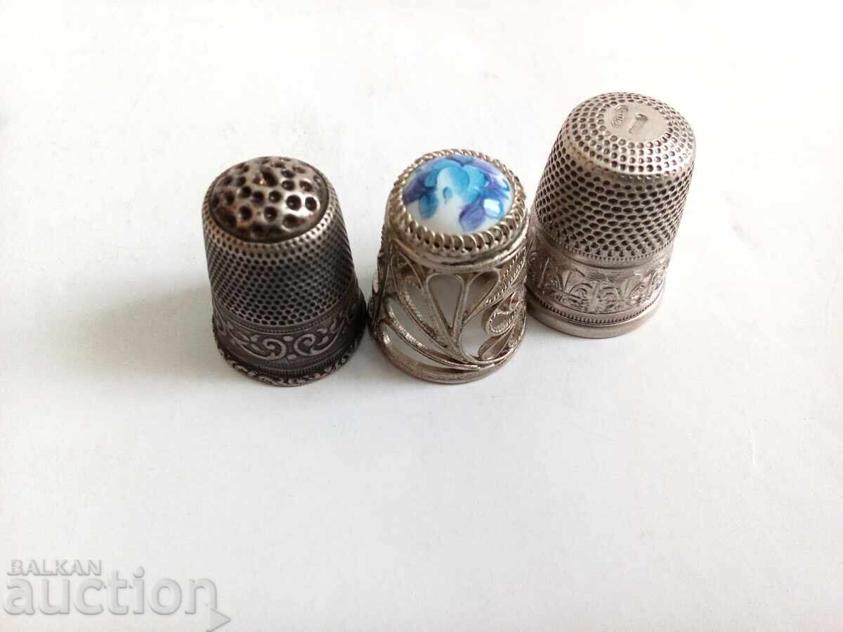 Vintage Thimble Silver - 7