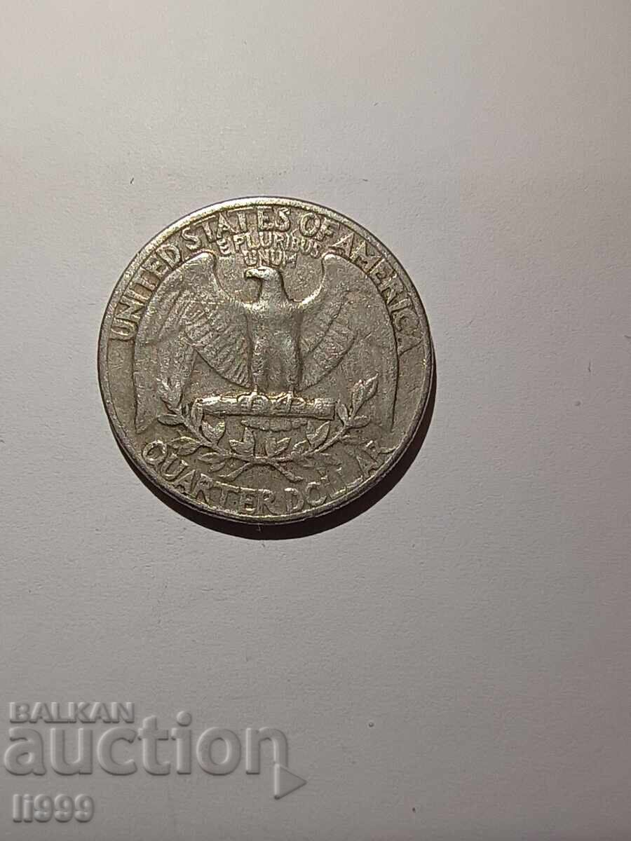 Sfert de dolar din 1972 cu preț € 5.00 | 9.78 BGN