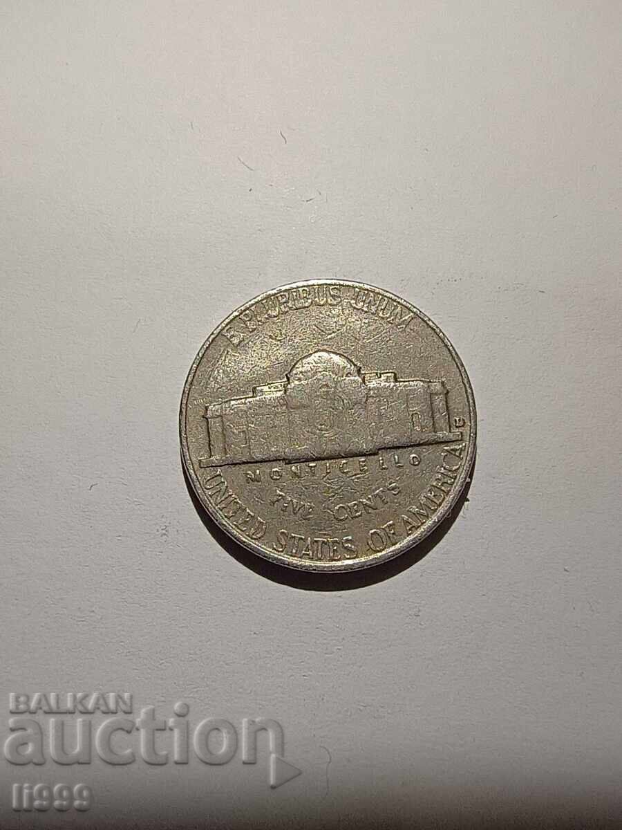 5 cenți 1962 g