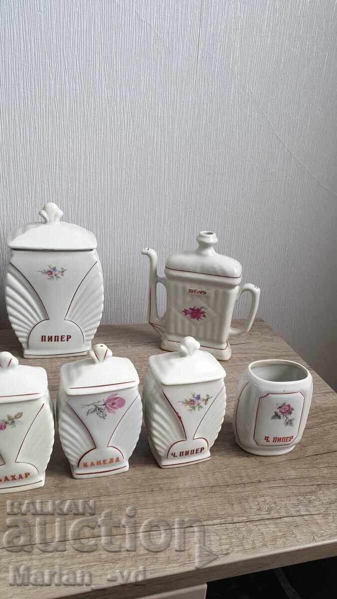 Порцеланови буркани за подправки - 7