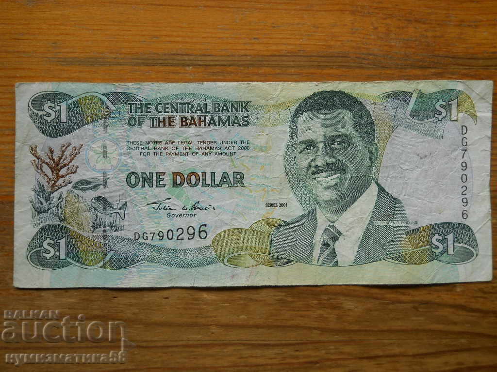 1 dolar 2001 - Bahamas (VG) 1 dolar 2001 - Bahamas (VG)