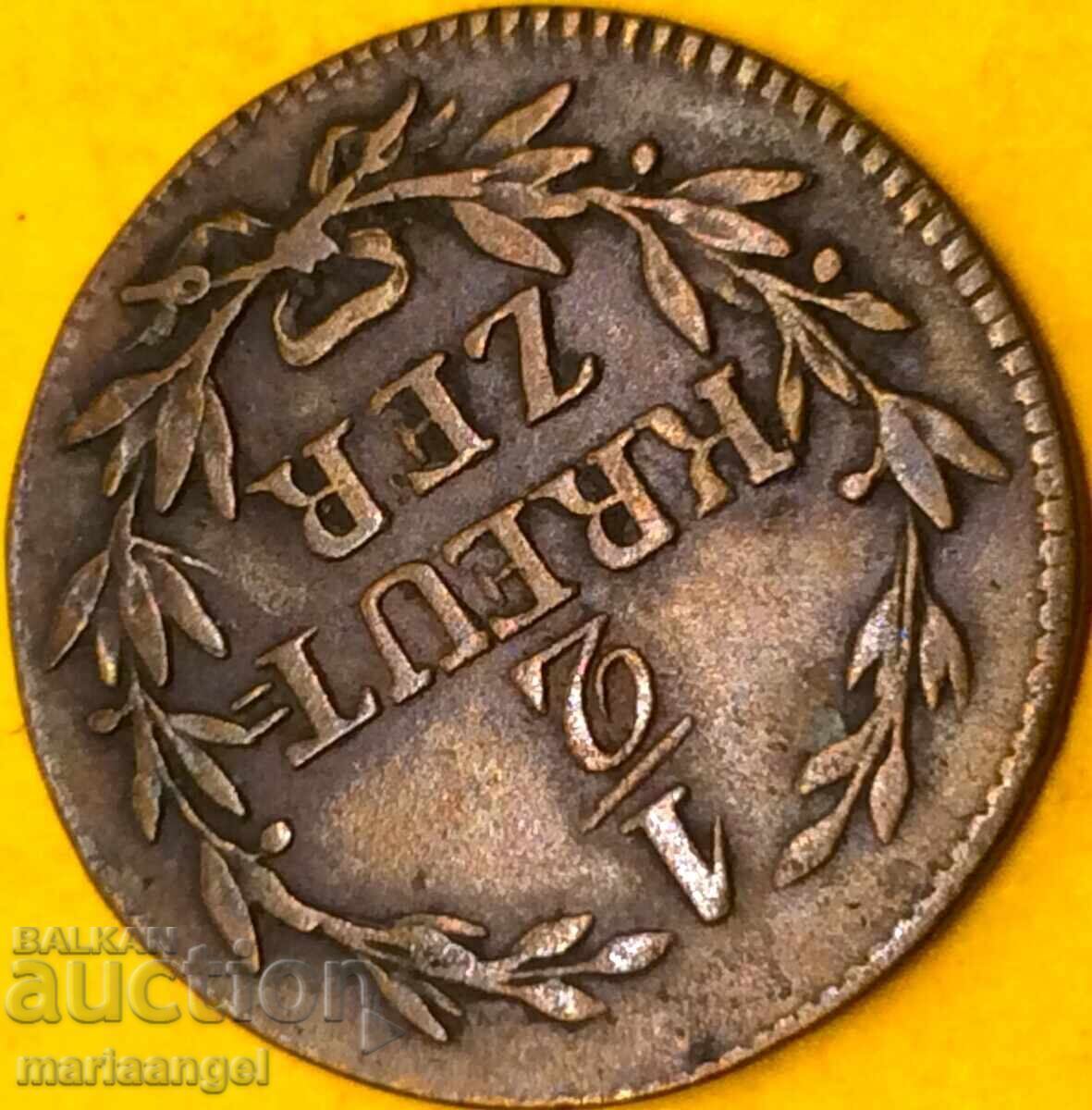 1/2 kreuzer 1817 Baden Germania 20mm - scumpă și rară - 6