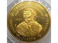 Малта  50 евро цента 2003 20,9г Проба  Specimen  Essei
