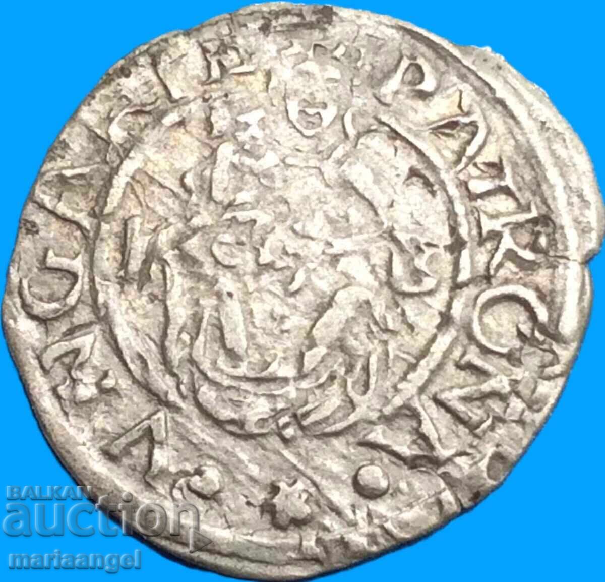 Auction  Hungary Denar 1570 Maximilian II Madonna/Coat of Arms Silver