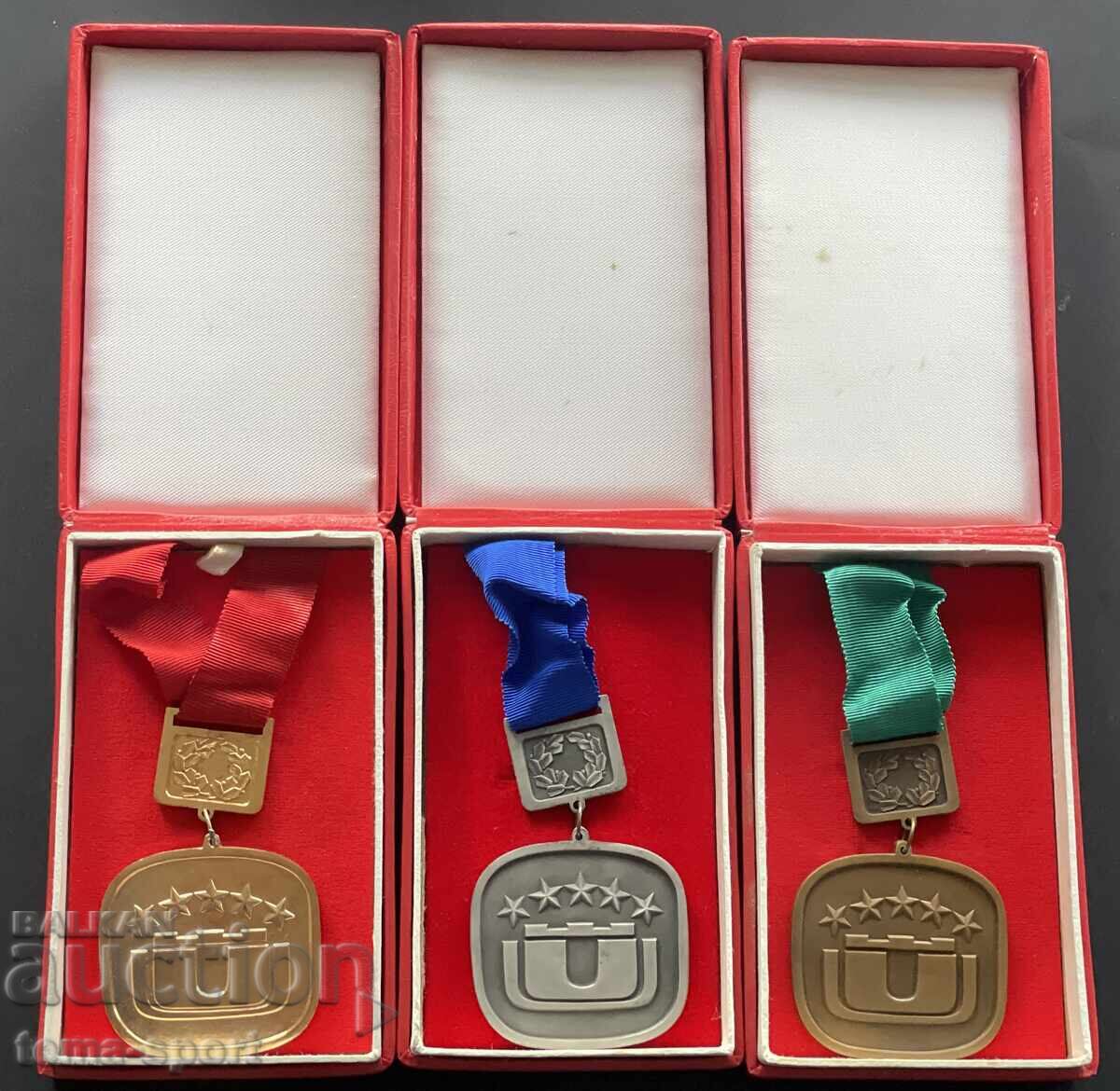 1852 Bulgaria trei medalii de premiu Universiada Sofia 1977