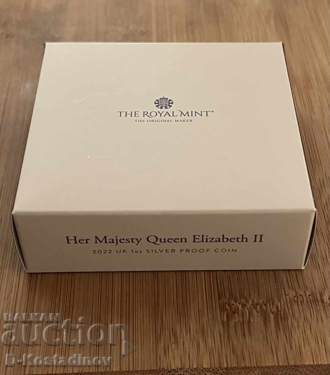 Licitație Monedă de argint 2022 Regina Elisabeta a II-a