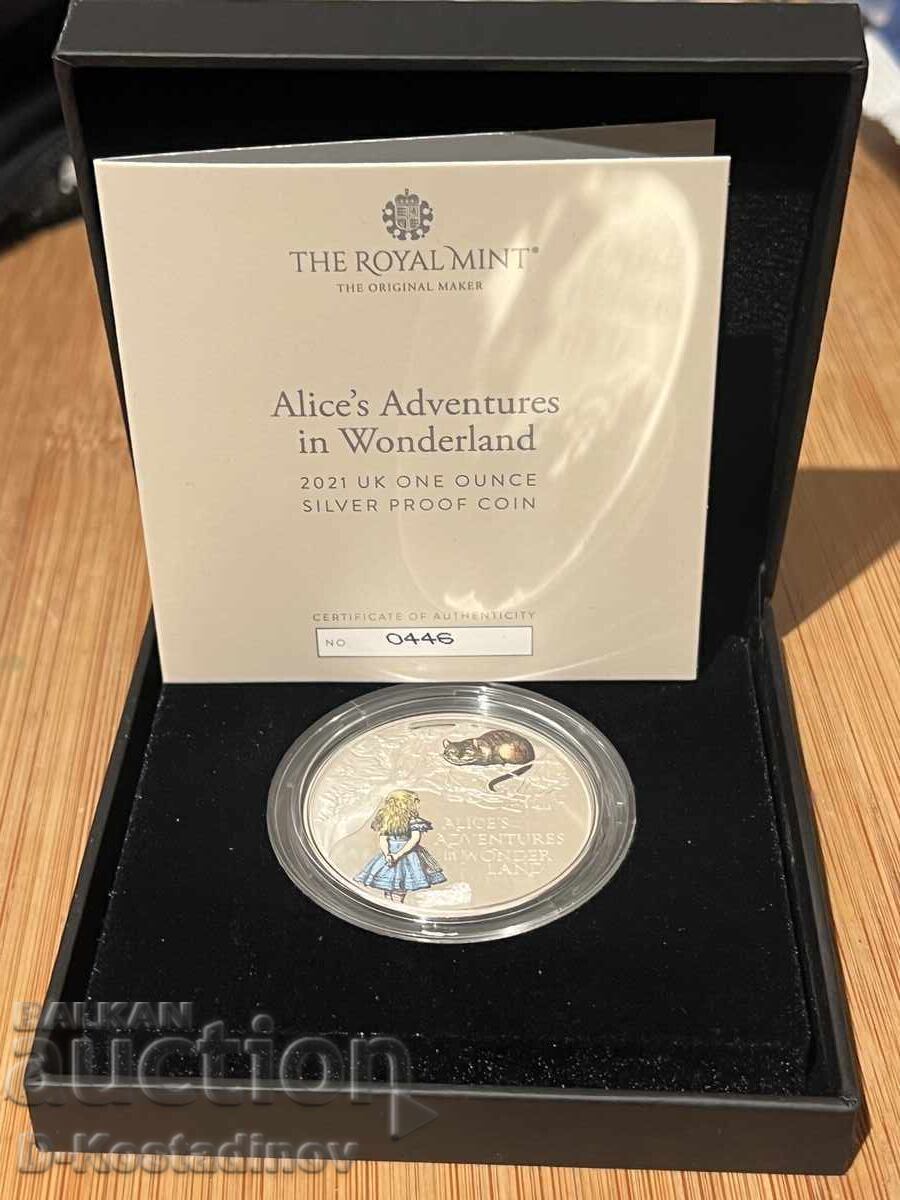 2021 Ασημένιο Νόμισμα - Η Αλίκη στη Χώρα των Θαυμάτων
