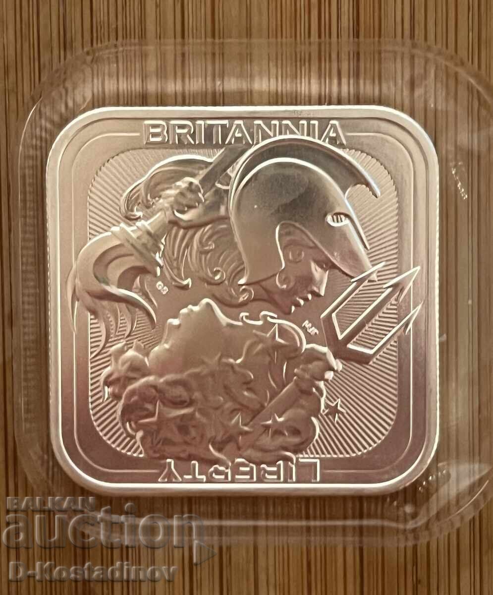 2025 Lingou de argint Britannia și Liberty