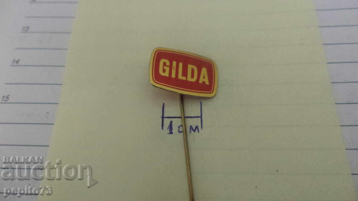 Semn publicitar, Gilda, marcă de dulciuri cu preț € 1.00 | 1.96 BGN