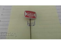 Advertising badge, Selba, brand of toffee and candies