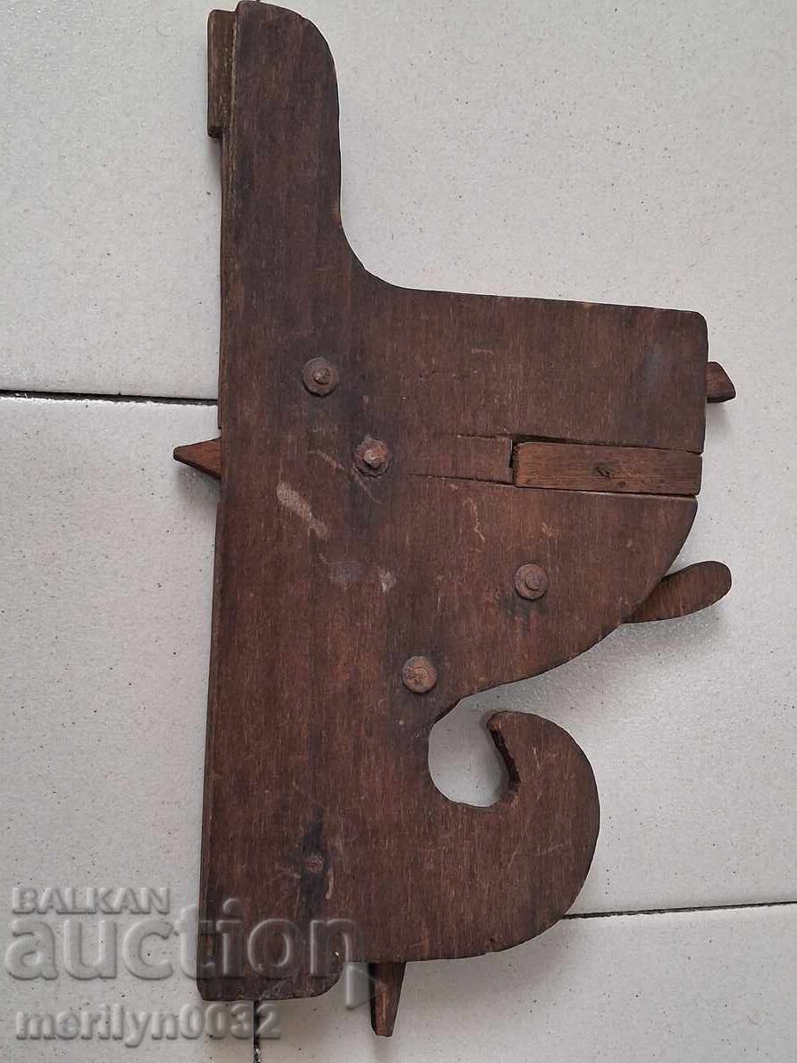 Аукцион Макет механизъм на картечница пушка от дърво за обучение