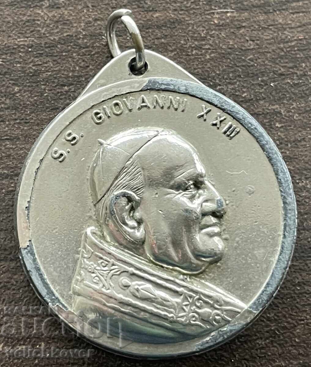 42903 Italia Roma Vatican medalie cu Papa Ioan XXIII sfântul Cristofor