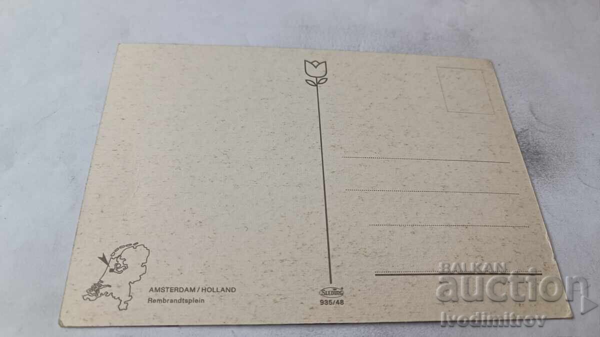 Пощенска картичка Amsetrdam Rembrandstplein с цена € 0.46 | 0.90 лв.
