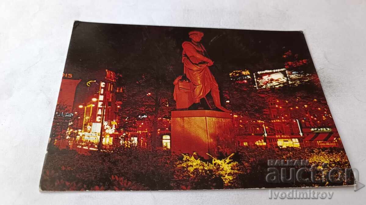 Пощенска картичка Amsetrdam Rembrandstplein