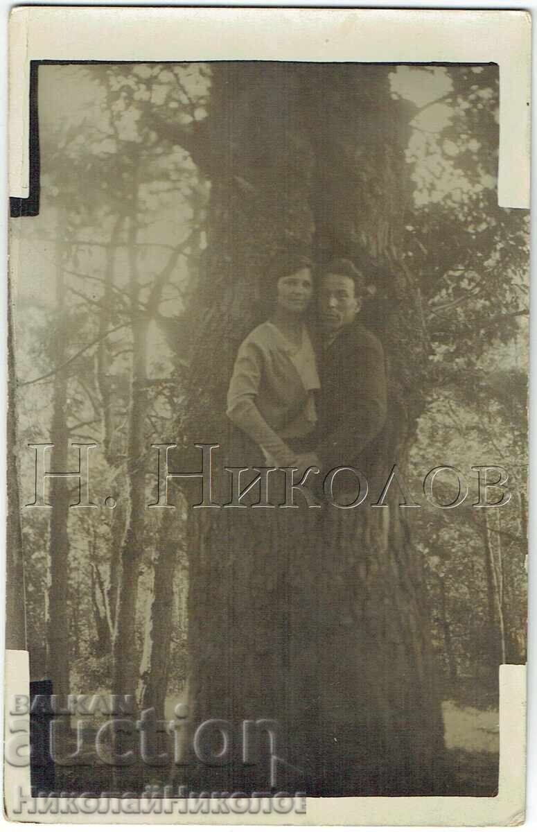 СТАРА СНИМКА ШУМЕН РОМАНТИКА В ГРАДСКАТА ГРАДИНА Ж125