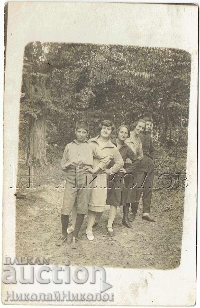 1927 FOTOGRAFIE VECHE ȘUMEN PLÂNGĂTORI EXCURSIE ÎN PĂDURE ZH126